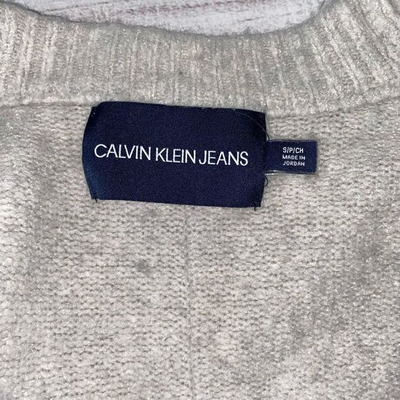 Calvin Klein jeans open front long cardigan sz S women - Picture 8 of 11